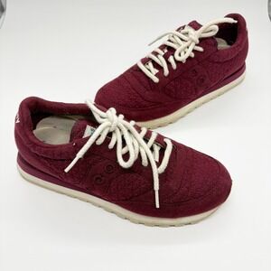 Saucony Jazz Original CL Sweater Pack Jersey‎ Quilted Size 9.5 Burgundy Red